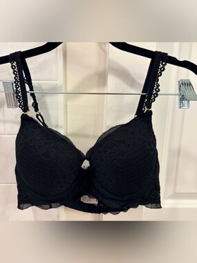 Aerie Lace Push-up Bra (Black, 36B)